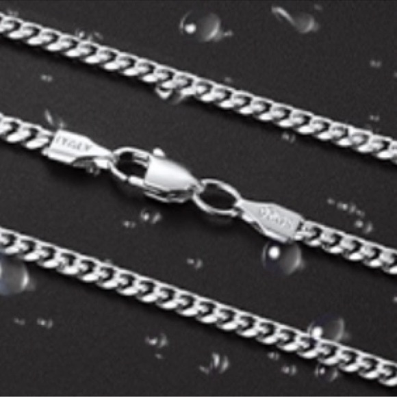 NEW Solid 925 Sterling Silver Franco Square Box Link Chain Necklace 30” - Picture 5 of 6